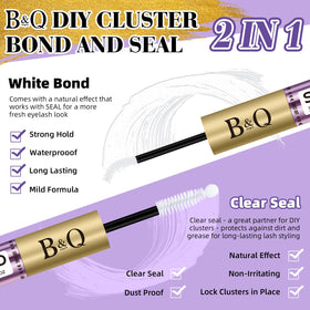 B&Qaugen Lash Bond applicator brush close-up