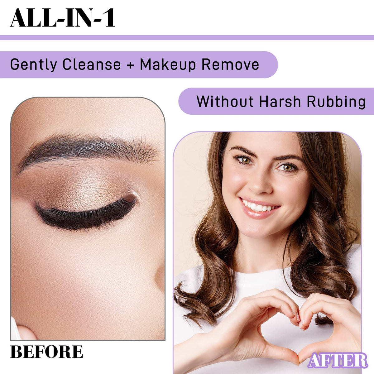 B&Qaugen Lash Remover 10ml on vanity with beauty tools