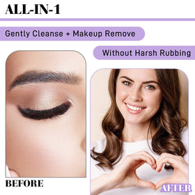 B&Qaugen Lash Remover 10ml on vanity with beauty tools