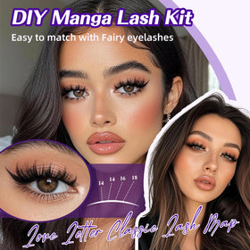 B&Qaugen Manga Lash Clusters Kit with various lash styles