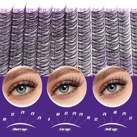 B&Qaugen Natural Lash Clusters with gentle remover