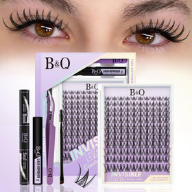 B&Qaugen Snow Lotus Lash Clusters Kit packaging front view