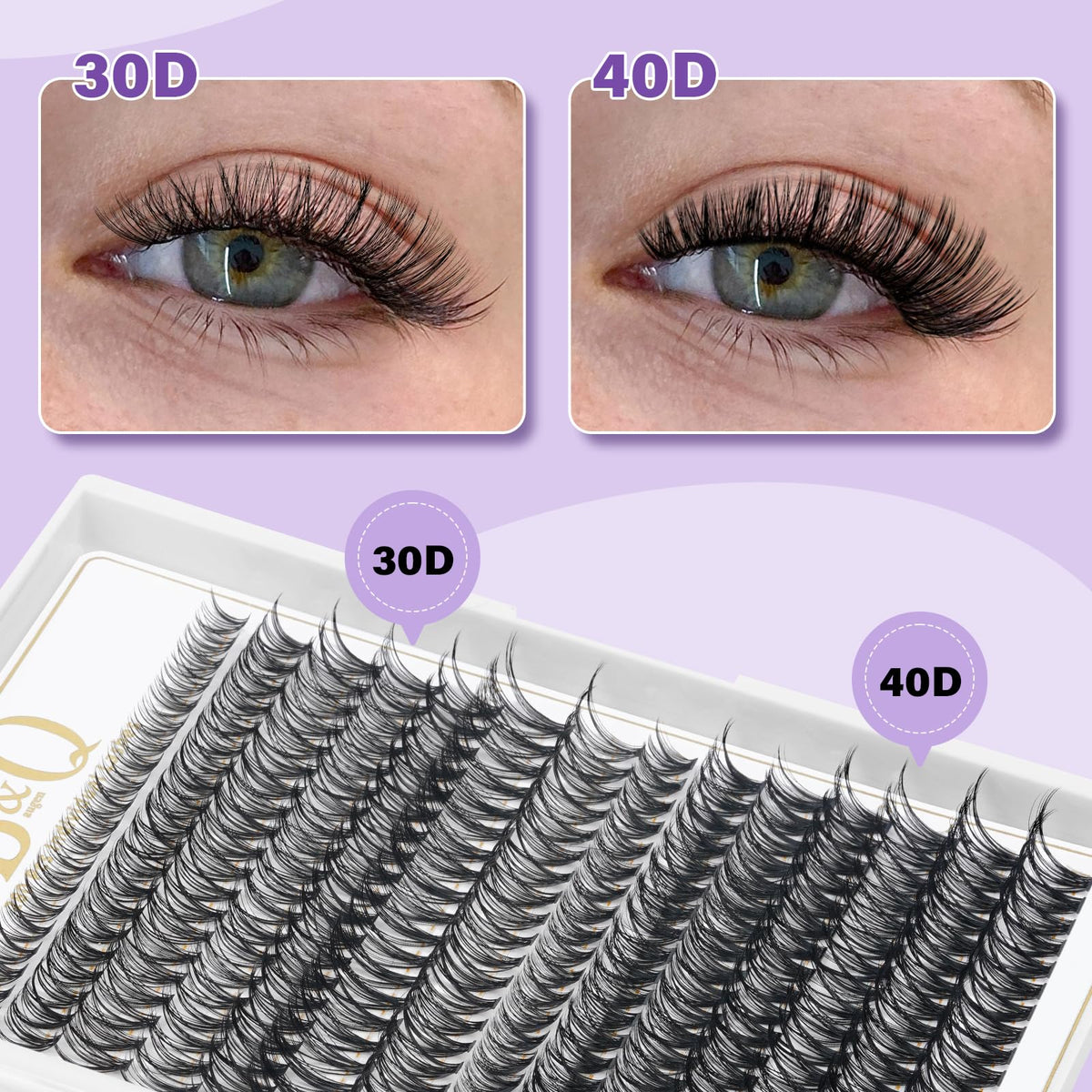 B&Qaugen tweezers included in the lash clusters kit