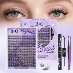 B&Qaugen Wispy Lash Clusters Kit packaging front view