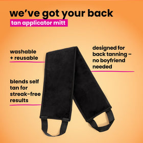 B.TAN back applicator mitt with two handles