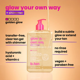 B.TAN Clear Gradual Self Tan Gel packaging details