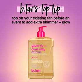 B.TAN Clear Gradual Self Tan Gel with fresh fruits