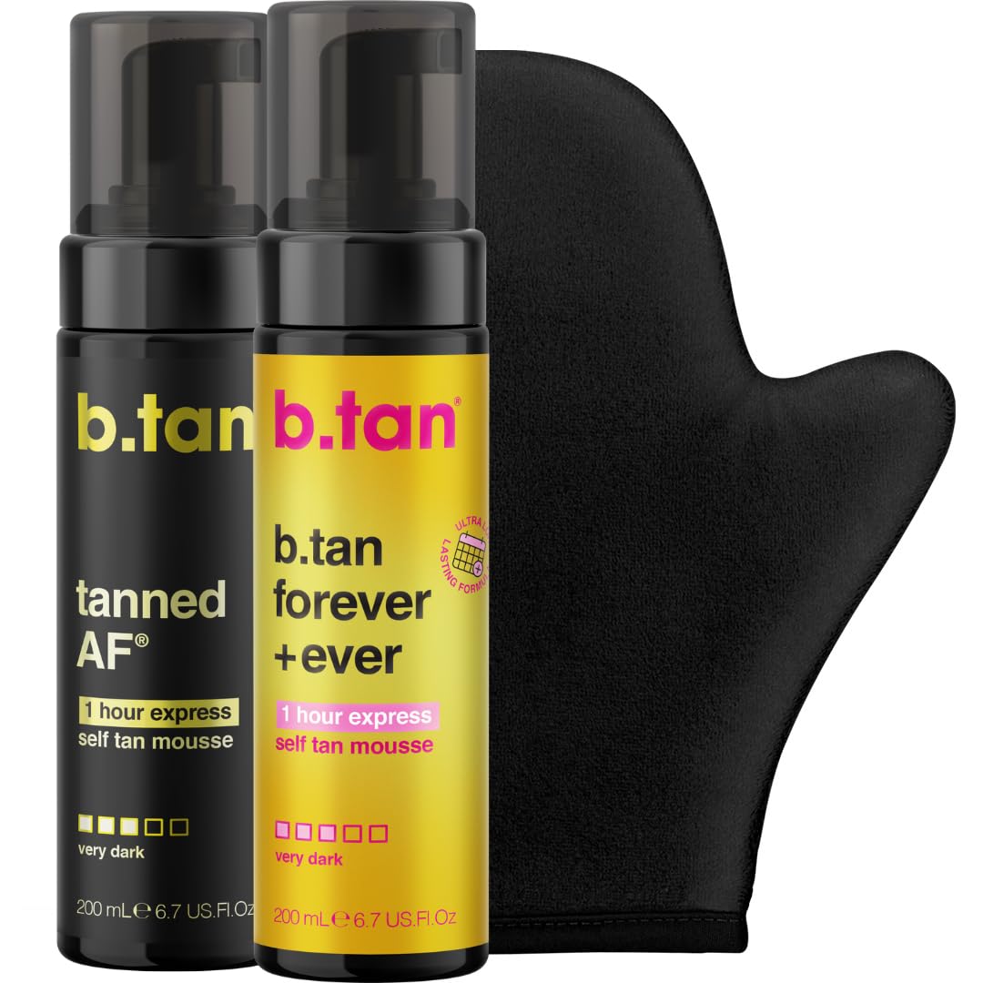 B.TAN Dark & Ultra Long Lasting Self Tan Kit front view