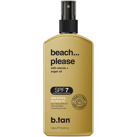 B.TAN Deep Tanning Oil Dry Spray bottle front view