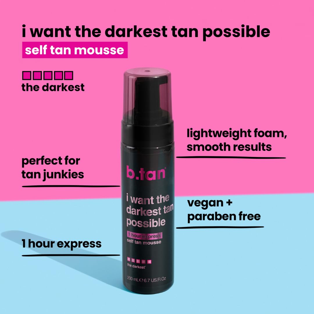 B.TAN Insanely Dark Clear Self Tan Gel bottle