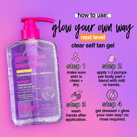 B.TAN Insanely Dark Clear Self Tanner Gel ingredients list