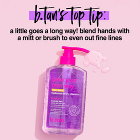 B.TAN Insanely Dark Clear Self Tanner Gel with mitt