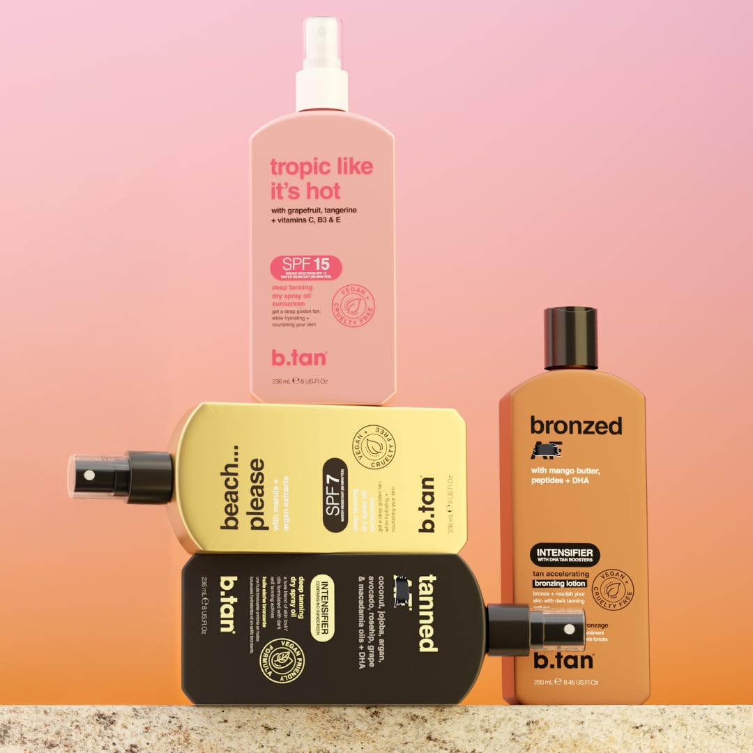 B.TAN Intensive Browning Tanning Gel 150ml back view