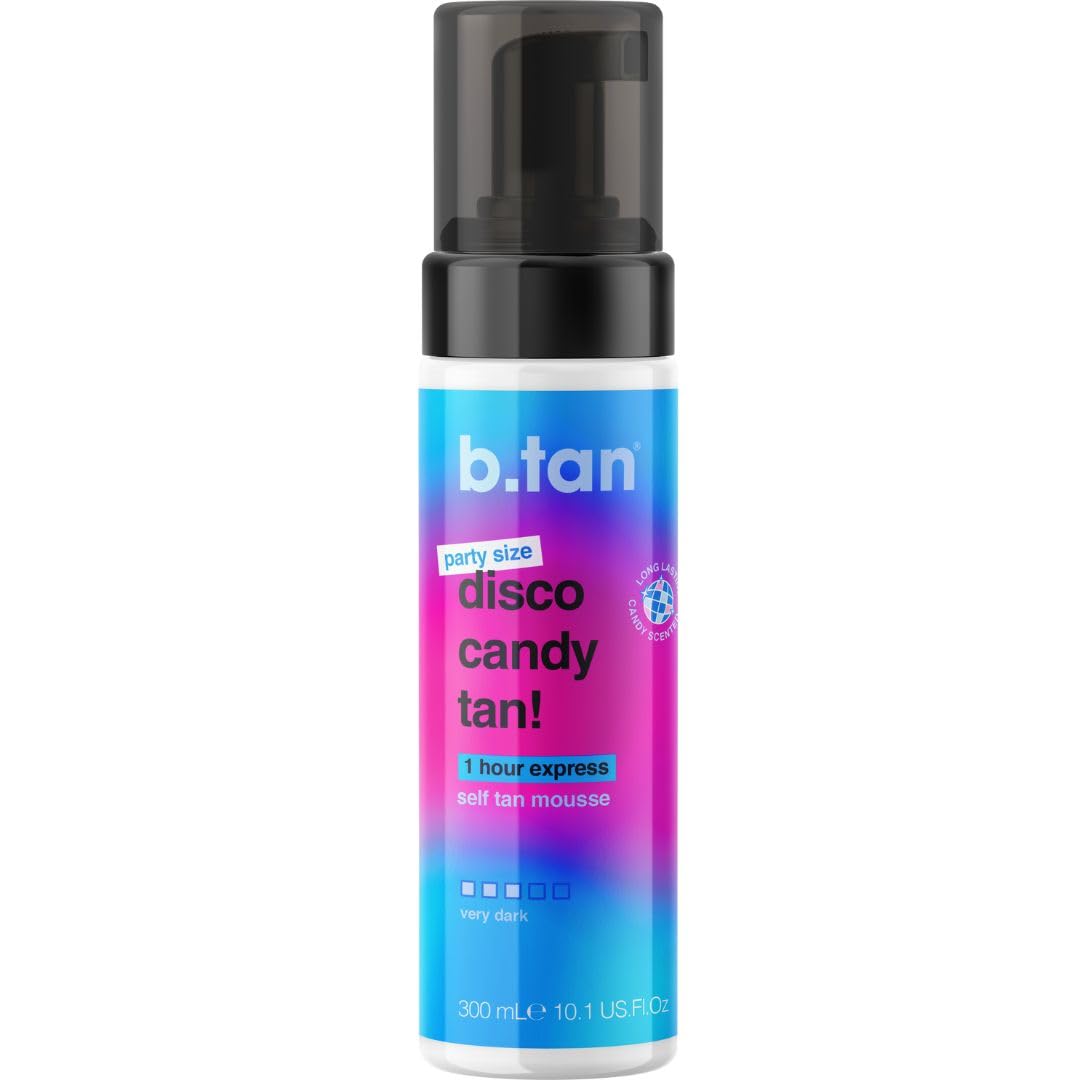 B.TAN Large Candy Scented Self Tanner Mousse 10.1 Fl Oz front view