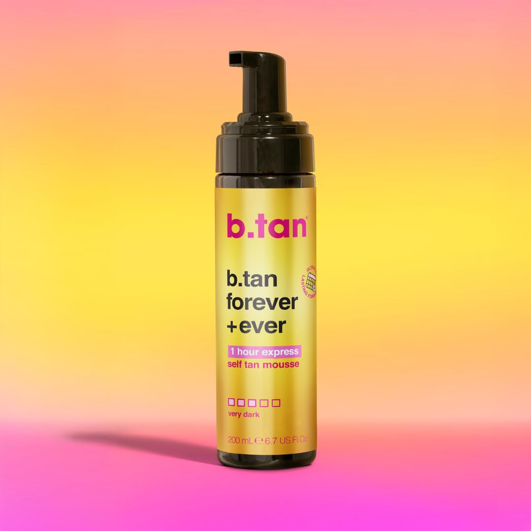 B.TAN self tanner mousse before and after application