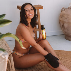 B.TAN self tanner mousse lifestyle shot