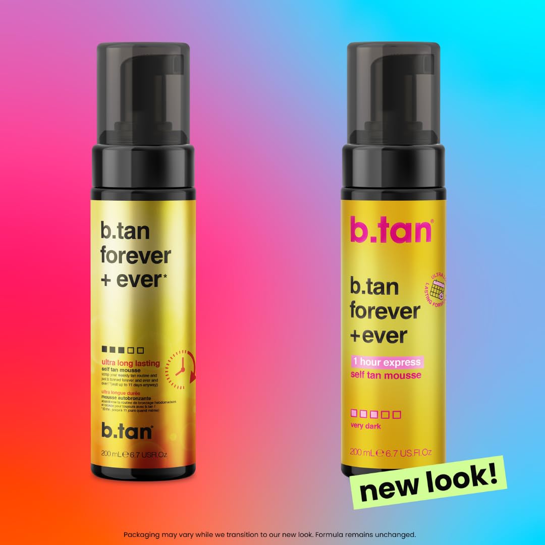 B.TAN self tanner mousse packaging details