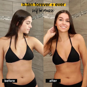 B.TAN tanning mousse with tanning mitt