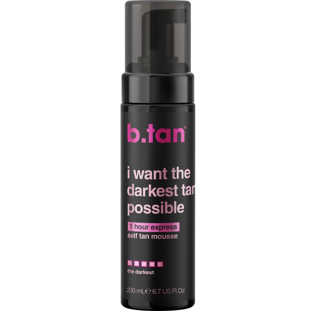 B.TAN Ultra Dark Self Tanner Mousse 1 Hour Express front view