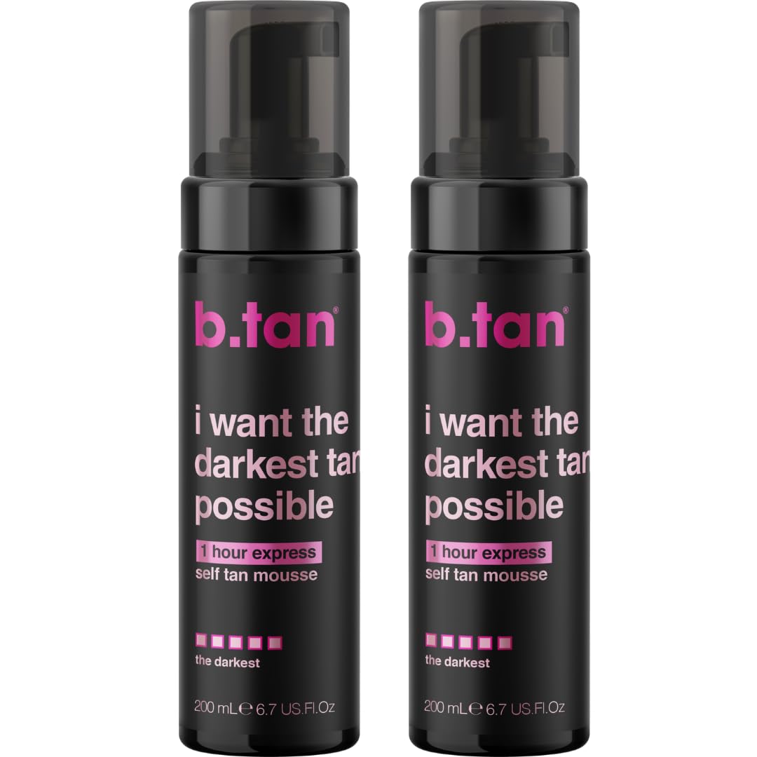 B.TAN Ultra Dark Self Tanner Mousse Bundle front view with packaging