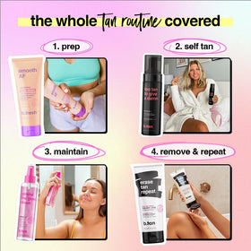 B.TAN Ultra Dark Self Tanner Mousse on a bathroom counter