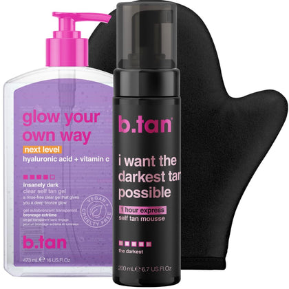 B.TAN Ultra Dark Self Tanning Kit front view