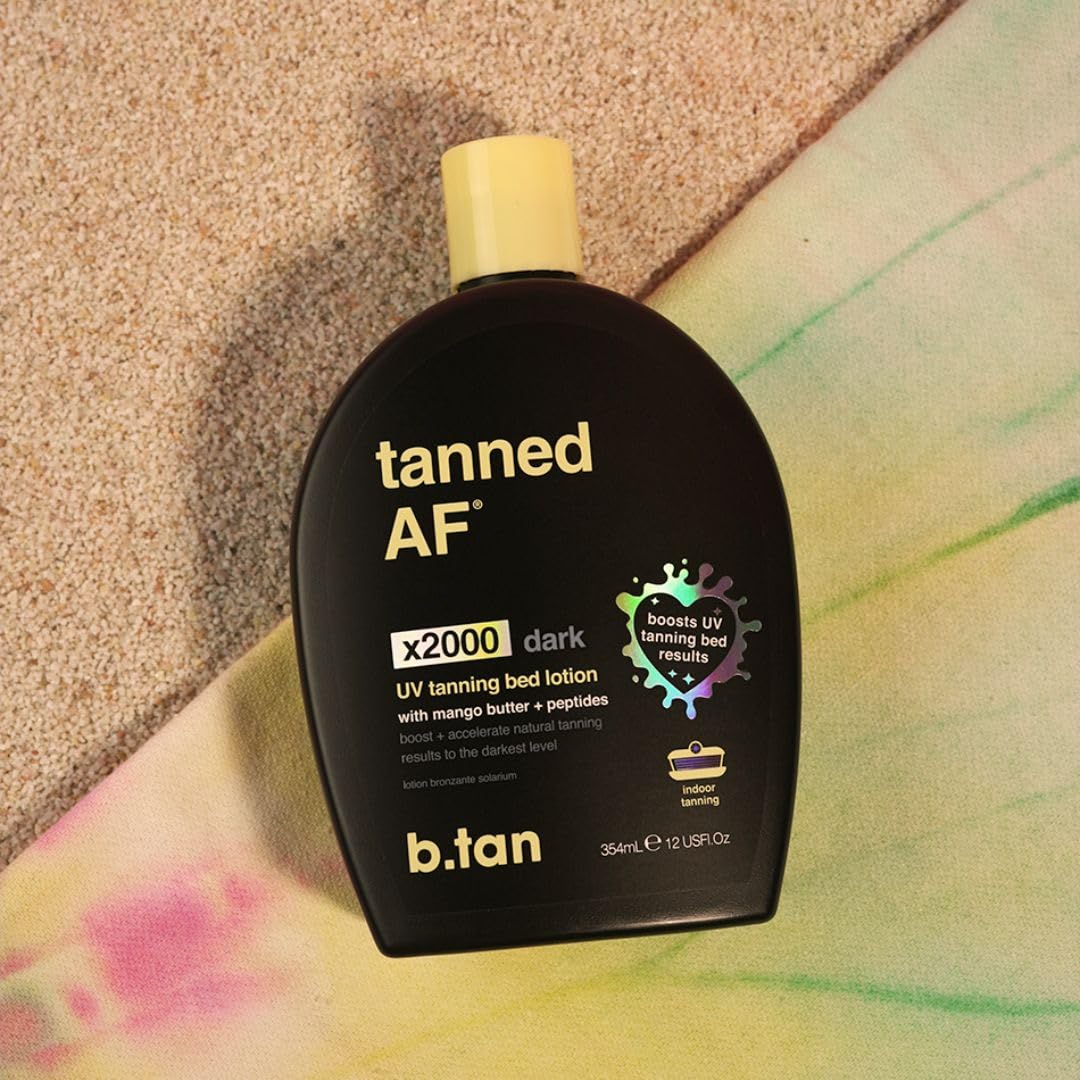 B.TAN UV Tanning Bed Lotion texture close-up
