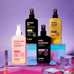 B.TAN UV Tanning Bed Lotion texture close-up