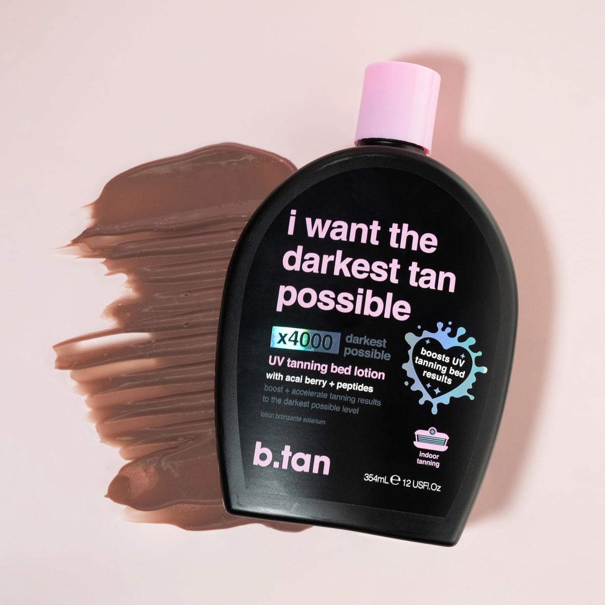 B.TAN UV Tanning Bed Lotion with acai berry ingredients