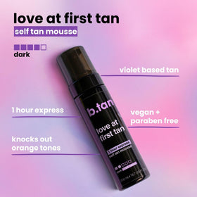 B.TAN Violet Base Self Tanner Mousse packaging and bottle