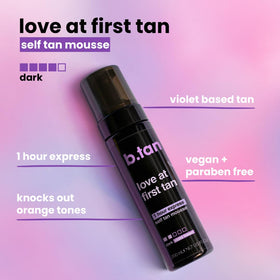 B.TAN Violet Self Tanner Mousse packaging details