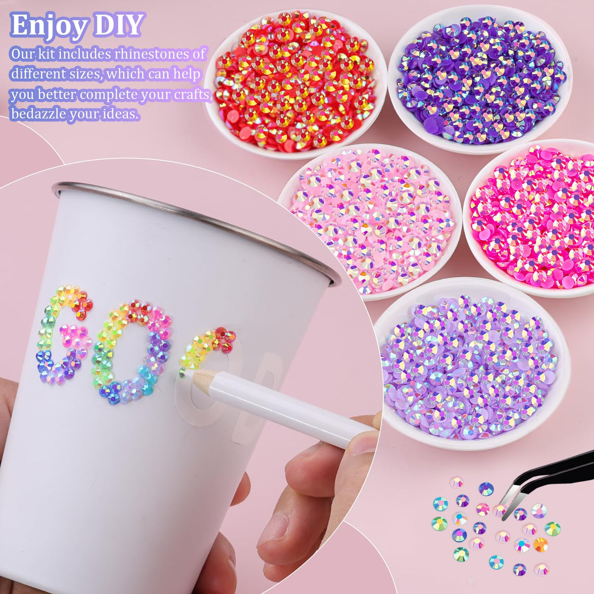 B7000 glue included in TINKRSTUFF rhinestone kit