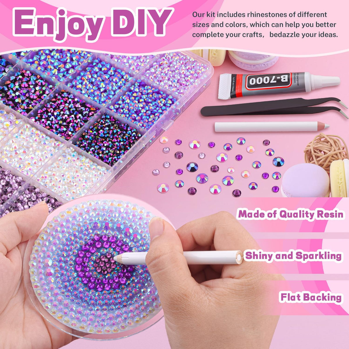 B7000 glue tube included in the rhinestones kit