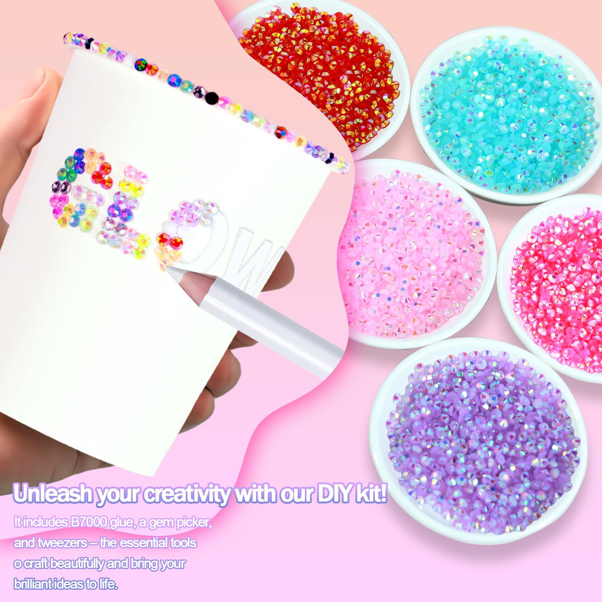 B7000 glue tubes included in DEWJDFSC Bedazzling Kit