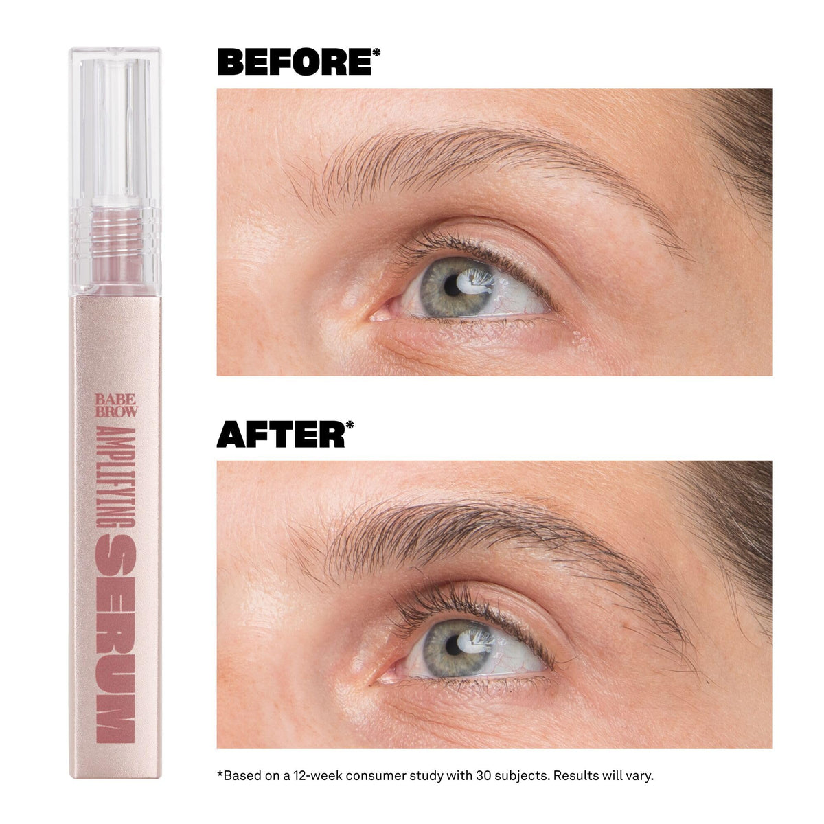 Babe Original Amplifying Brow Serum packaging side view