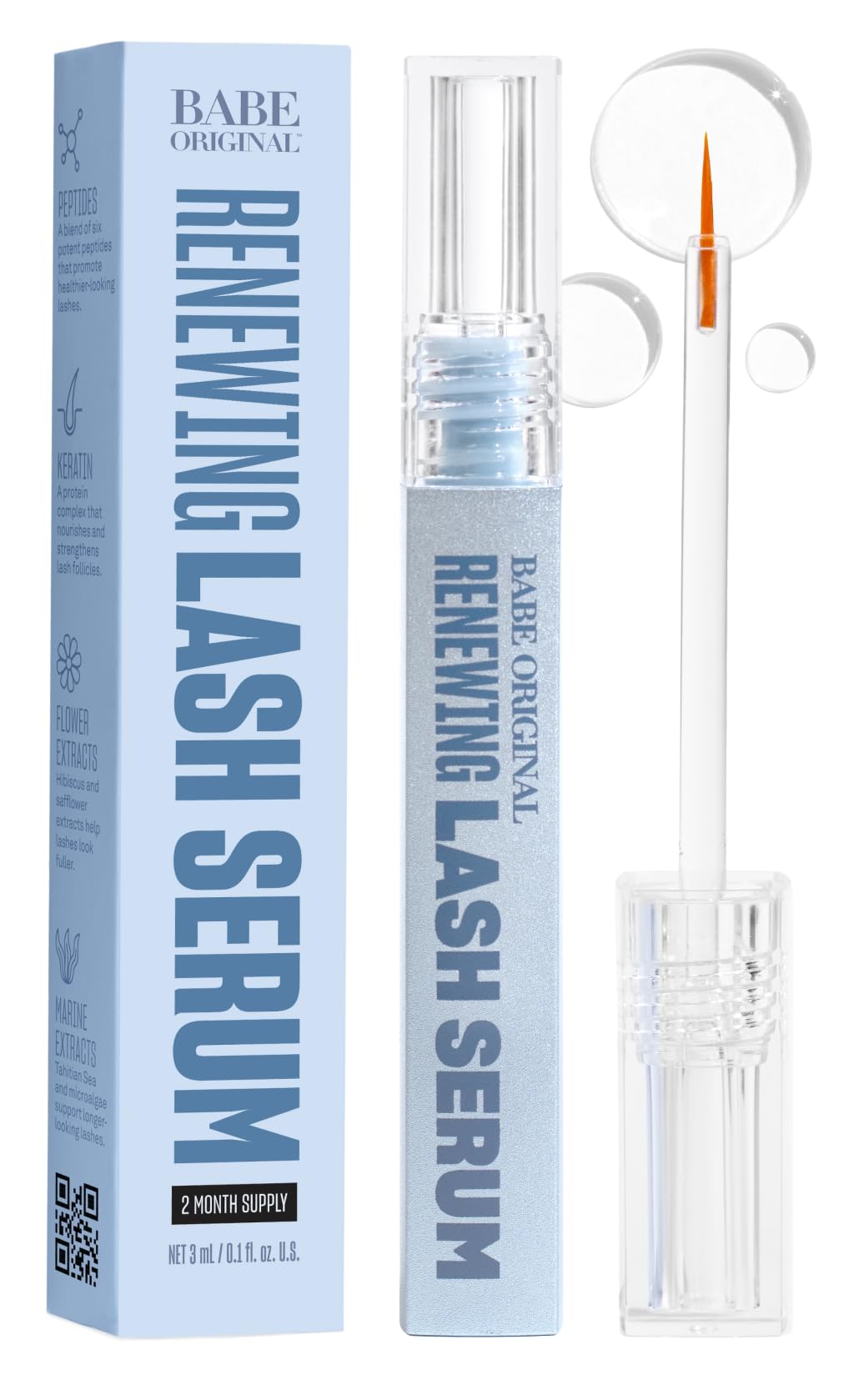 Babe Original Renewing Lash Serum 3mL front view