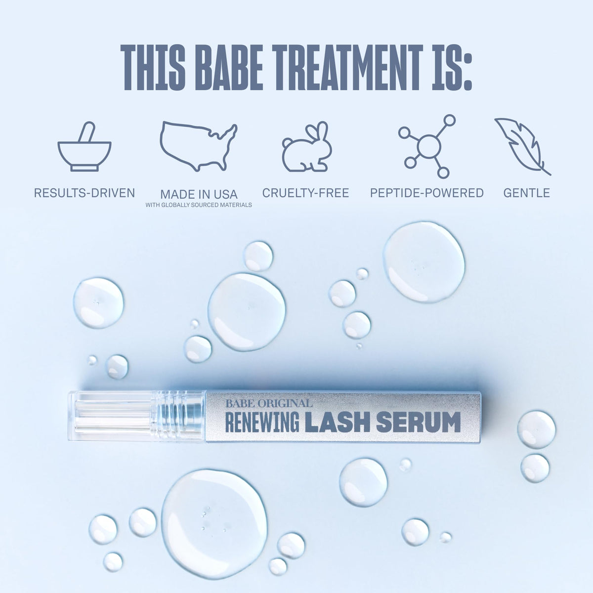 Babe Original Renewing Lash Serum with Tahitian Sea micro-algae