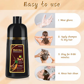 Bablabear Brown Hair Dye Shampoo packaging