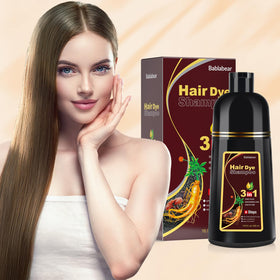 Bablabear Chestnut Brown Hair Color Shampoo 500ML application process
