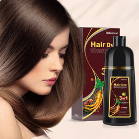 Bablabear Dark Brown Hair Color Shampoo bottle side view