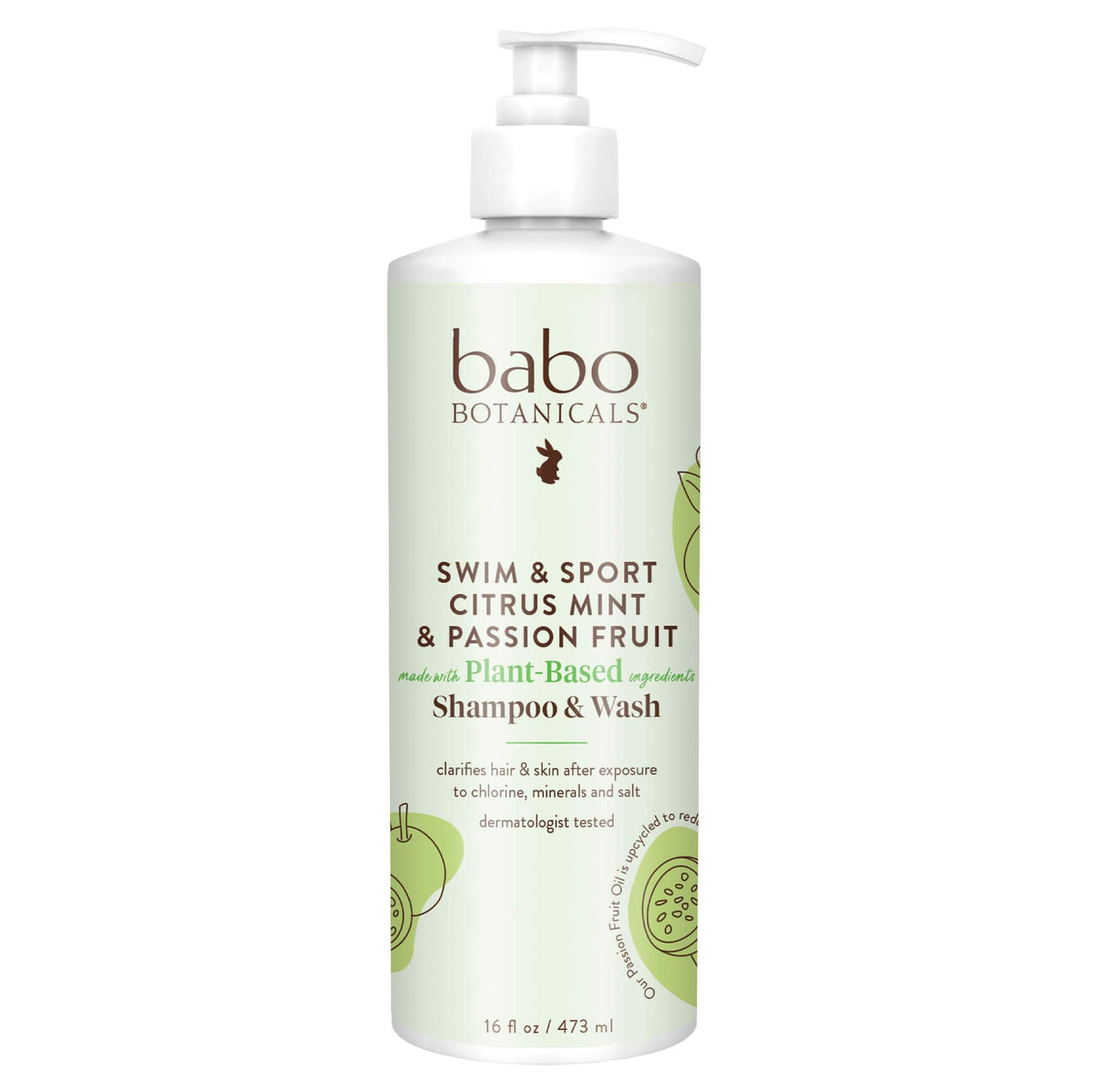 Babo Botanicals Citrus Mint Shampoo with fresh citrus fruits