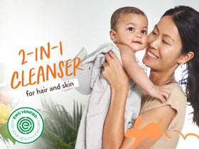 Babo Botanicals Sensitive Baby Shampoo & Wash Bar side view