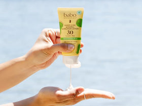 Babo Botanicals Sunscreen product texture close-up