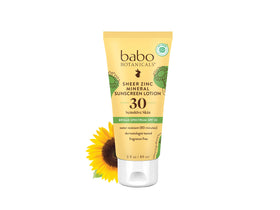 Babo Botanicals Sunscreen Unscented SPF30 3 Fl Oz front view