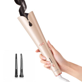 BABONIR Automatic Curling Iron front view with ceramic barrel