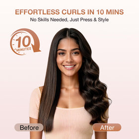 BABONIR Automatic Curling Iron with heat settings displayed