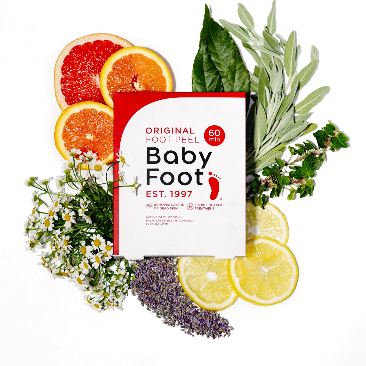 Baby Foot Original Exfoliation Foot Peel application process