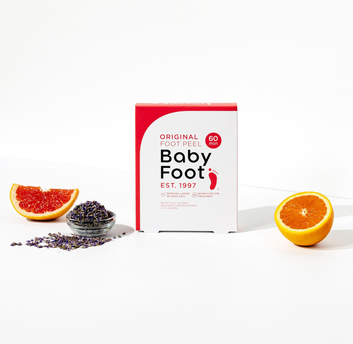 Baby Foot Original Exfoliation Foot Peel lavender scent detail