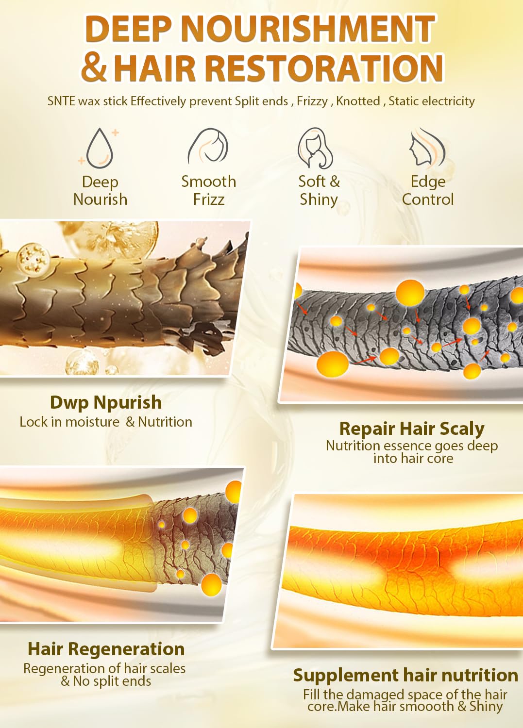 BabyFaceDiary Hair Wax Stick on a vanity