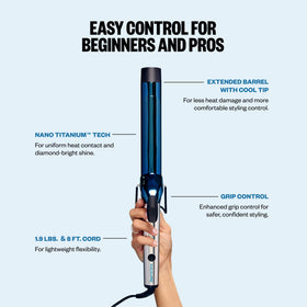 BaBylissPRO curling iron 360° swivel cord detail
